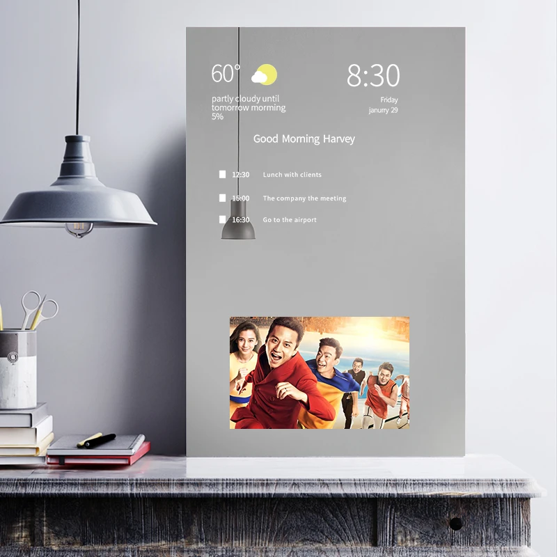Room Waterproof Smart Mirror Touch Screen Android Bathroom