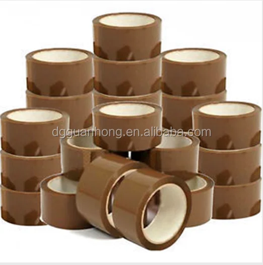 Wholesale Office Good Adhesion Packing Carton Sealing  Brown Tan Adhesive  BOPP Cello Packaging Tape