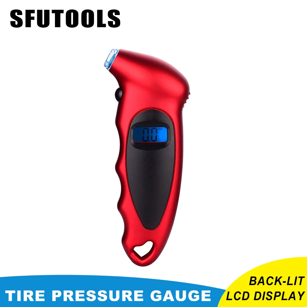150 фунтов/кв. дюйм 4 настройки цифровых шин датчики для тележки автомобиля велосипедов с подсветкой ЖК-и не скользят шины