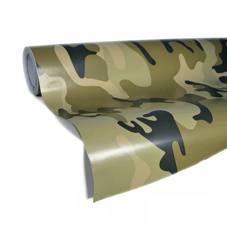 Camouflage Véhicule Emballage Vinyle Enveloppant Feuille Adhésive Autocollante