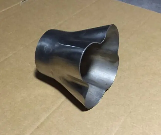 T304 Outlet 38mm 4 Into 1 Exhaust Manifold Merge Collector High Exhaust Pipe 100pcs Per Size To-5 Header