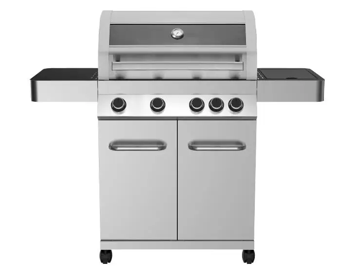 Commercial Cooking Grill Easily Assembled Glass Window Stainless Steel