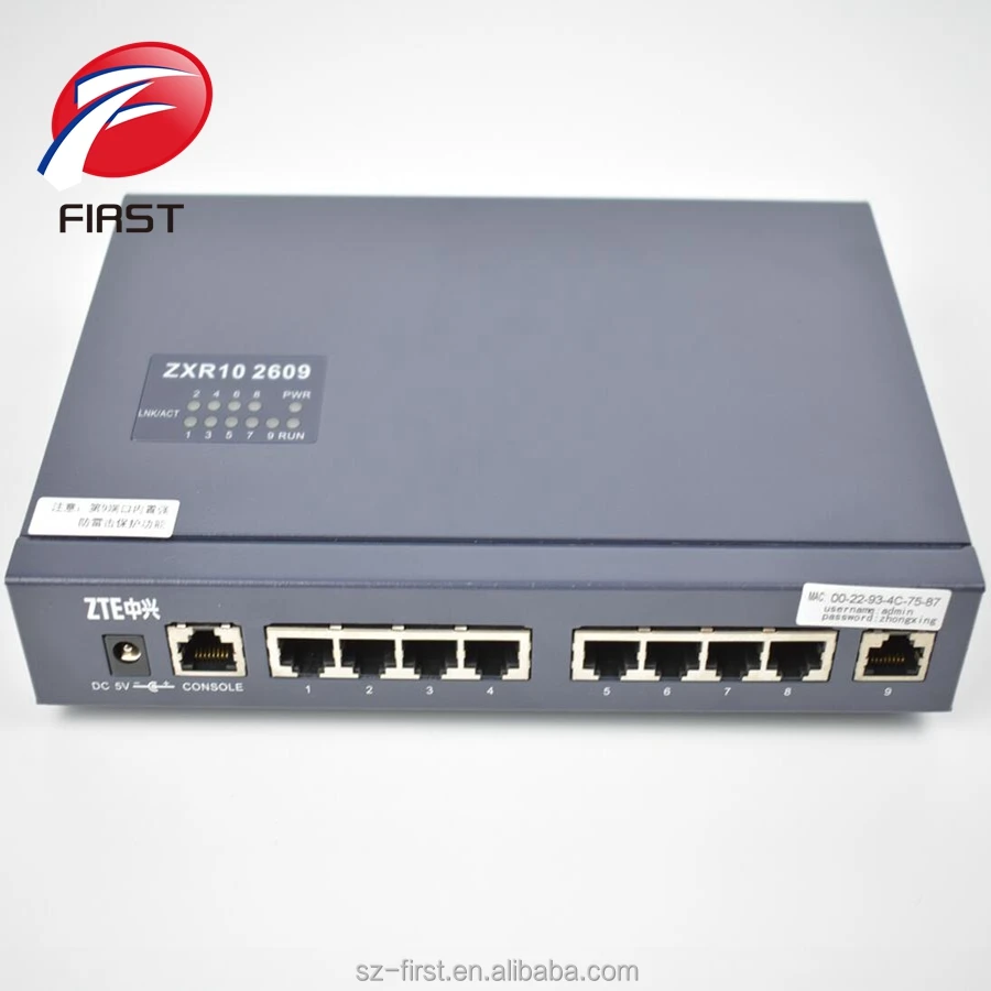 ZTE ZXR10 2609 AC Fast Ethernet Switch with Error Correction