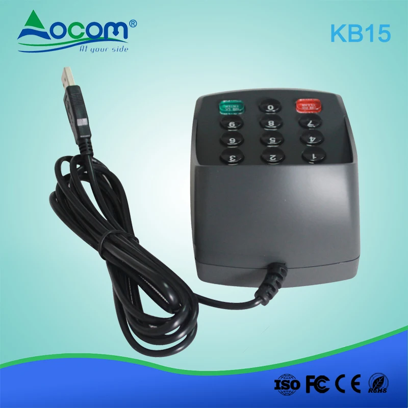 KB15 USB Bank POS Number Keyboard and Key Pad With Display