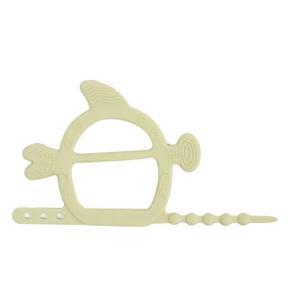 Новый дизайн, пищевой силикон, детская игрушка-прорезыватель для зубов, милый детский браслет-прорезыватель для зубов из бисфенола А