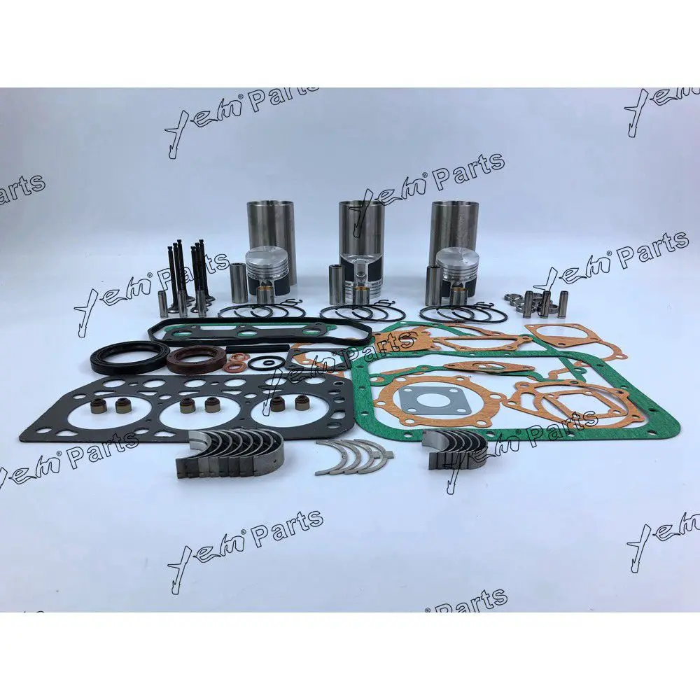 K3D Engine Overhaul Rebuild Kit With Gasket Set Engine Valves Main Connrod Bearing for Mitsubishi