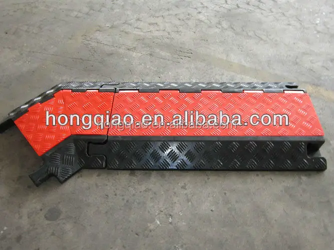 3-канальный блок питания кабель протектор канал резиновый защитный аппаратор для кабели парковка красный/желтый корпус + черная база 1 кг ~ 22 хунцяо