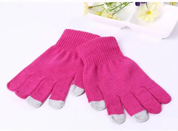 Дешевые мужские зимние термоперчатки теплые перчатки для сенсорных экранов женщин