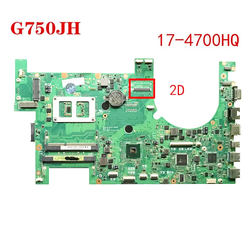 Wholesale G750JH 2D With i7-4700HQ CPU mainboard for ASUS G750J