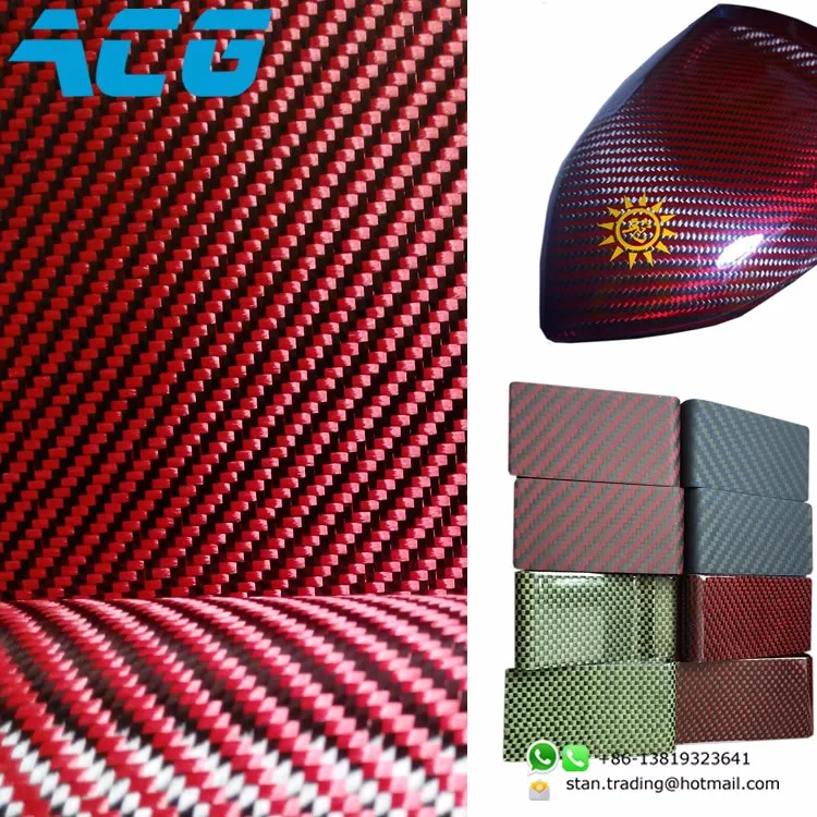 Tessuto Di Carbonio Colorato Hypetex Asprey 260 G/m2, Twill 3k Larghezza 125 Cm - Foto 5