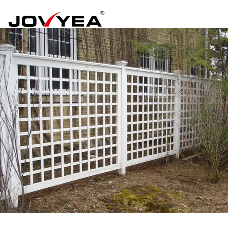 Sell Well Easily Assembled Pvc Lattice Fence Panels Fencing Material Outdoor for Garden and House