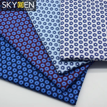 Skygen fashion silky 100% japanese cotton printed muslin fabric, China wholesale cotton floral print textile fabric