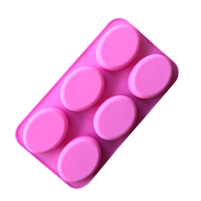rose + vert 2pcs moule en silicone moule à savon,6 cavités moule en silicone moule à savon rectangulaire et ovale,bricolage outils de moule en silicone,faites-le vous-même moule à savon 