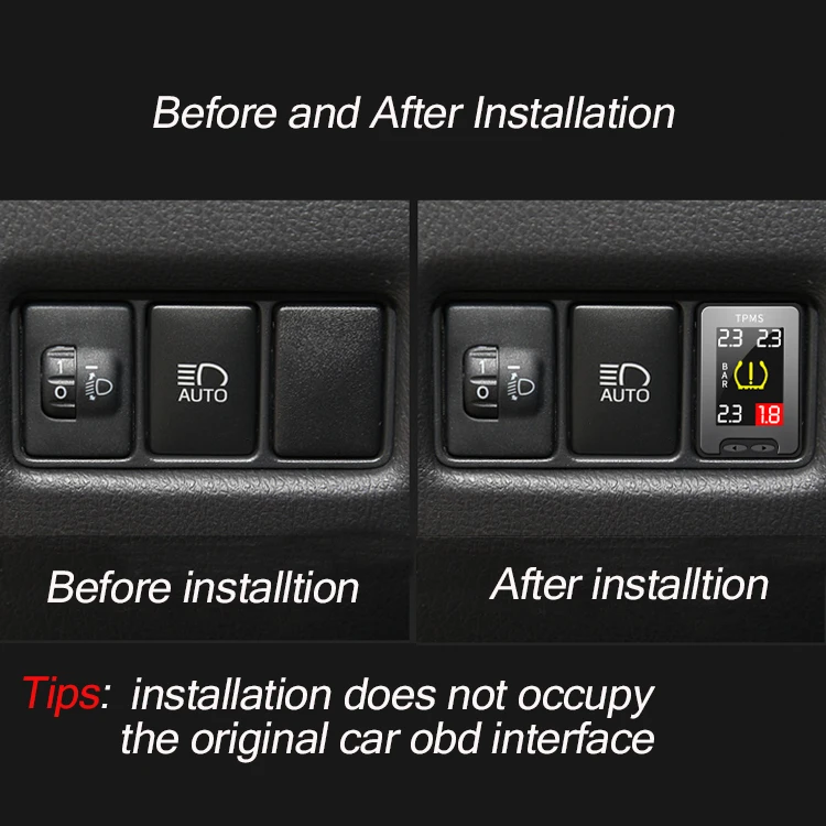 
 Система мониторинга давления в шинах Odysee Avancier URV CRV 10th Elysion Spirior OBD TPMS в режиме реального времени  