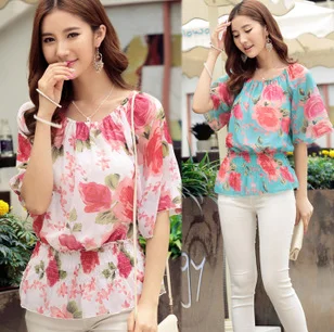 chiffon western tops