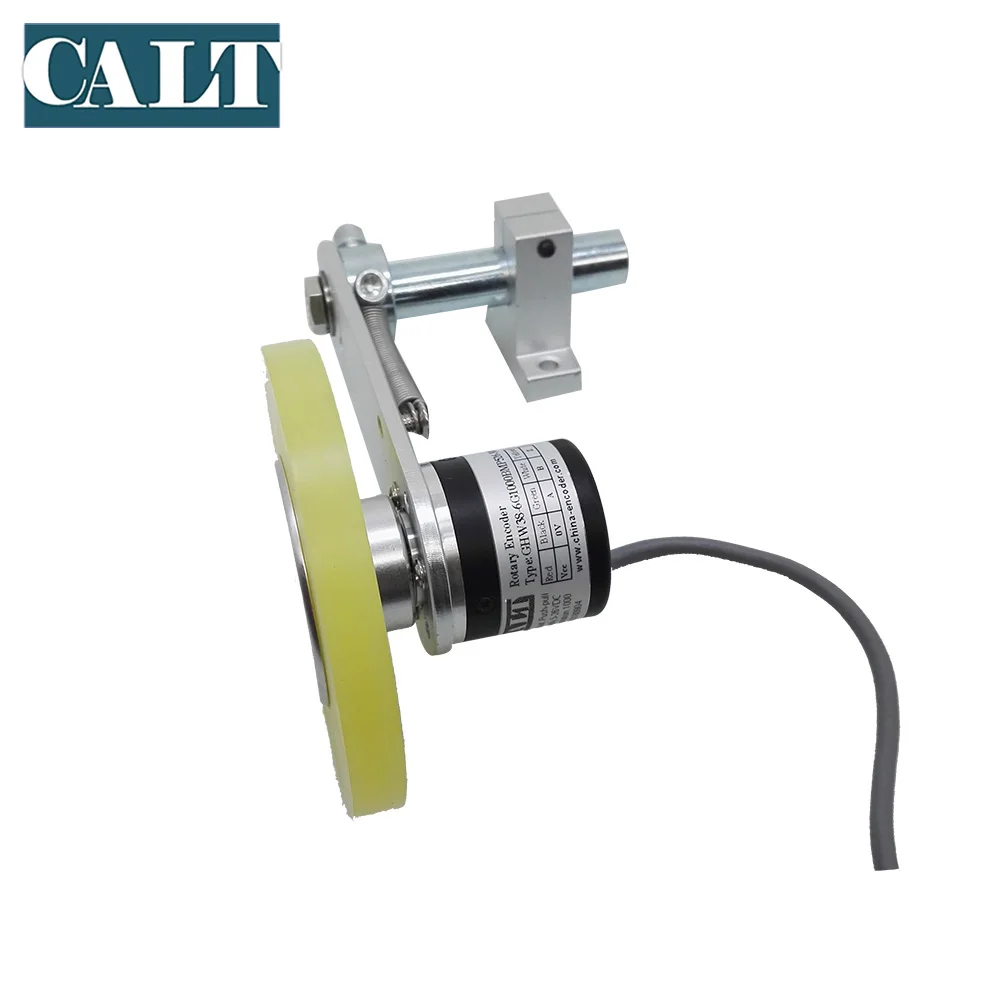 300mm Single Wheel encoder length Measuring sensor with Bracket 100ppr 200ppr 500ppr 600ppr 1000ppr push pull encoder