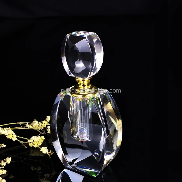Wholesale Crystal Fancy Dubai Attar Oil Bottle Crystal Glass
