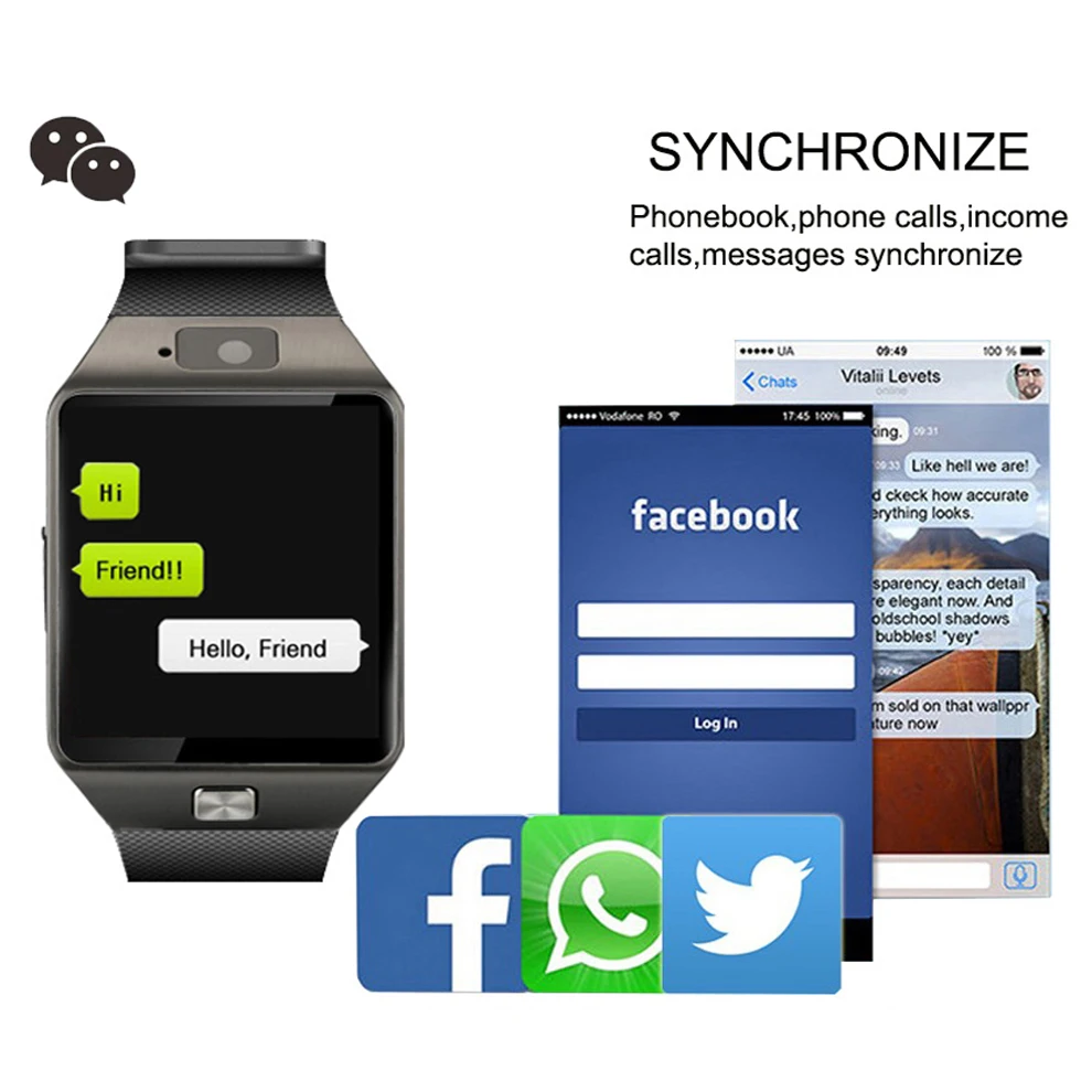 Wholesale Smartwatch DZ09 Latest Projector Mobile Phone