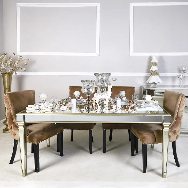 Hot Sales Dining Room Furniture Mirrored Dining Table 6 8 Seating For Wedding Party Rental Home View Silver Mirrored Tabletop Dining Table For Dining Room Mr Product Details From Shenzhen Mr Furniture