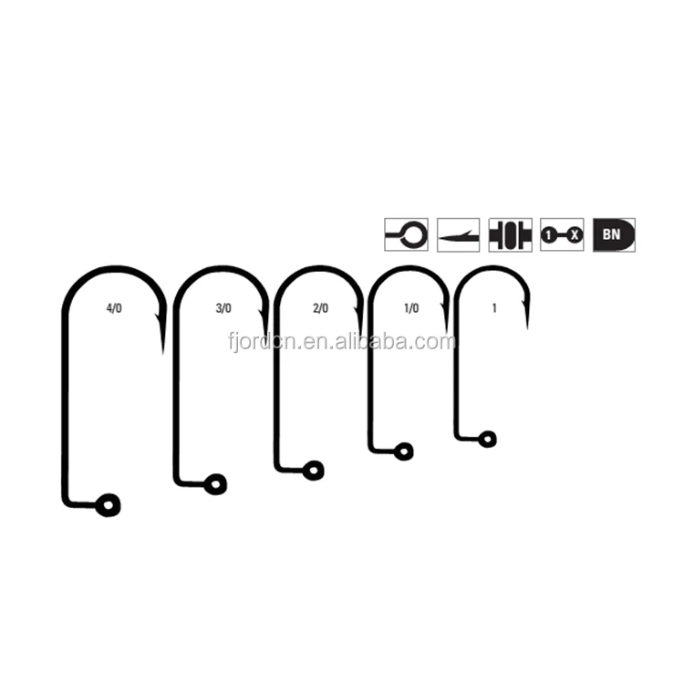 FJORD MUSTAD 90 Degree Wide Bend Aberdeen Jig Fishing Hook FJORD MUSTAD 90 Degree Wide Bend Aberdeen Jig Fishing Hook