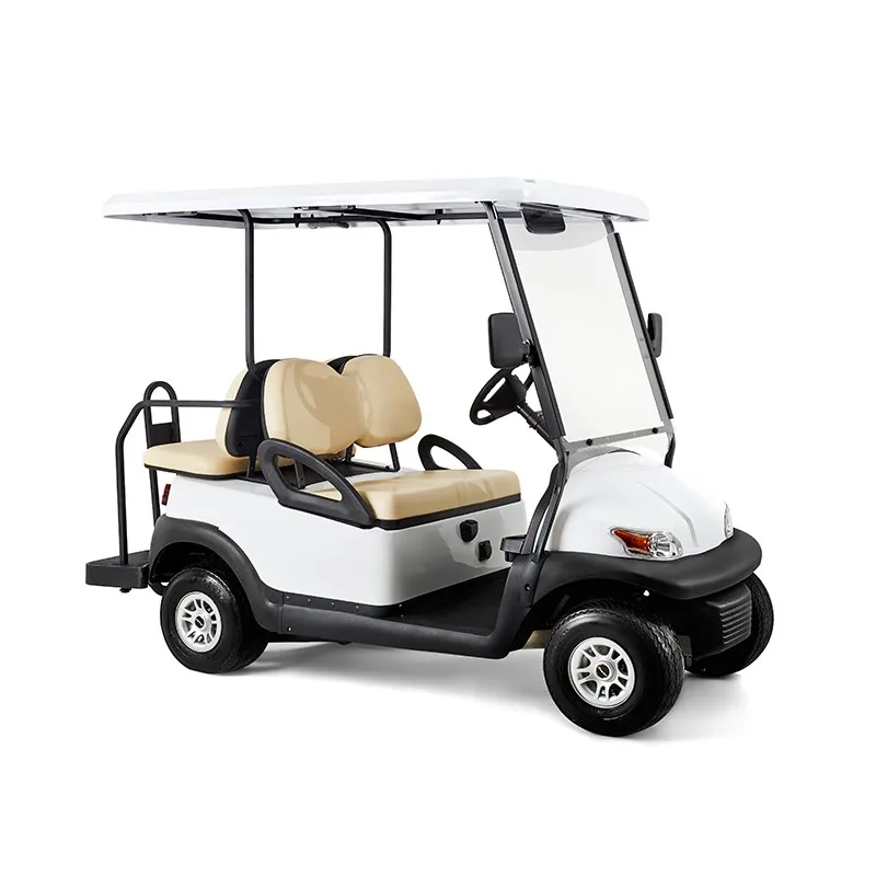 Source White Motor Cheap Mini Electric Golf Carts 4-Seater 48V  battery-powered on