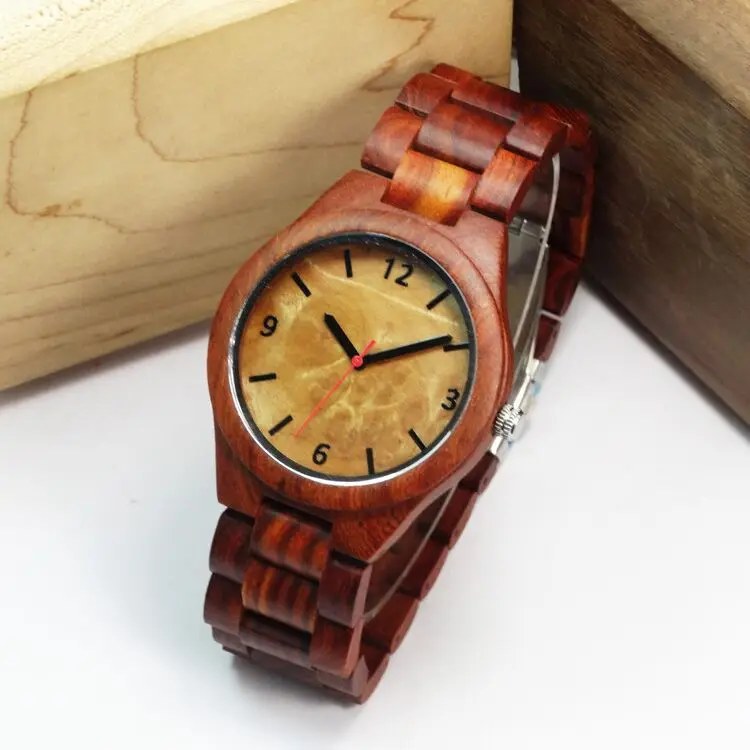 OEM ODM vero legno di lusso di marca orologi in vero legno più