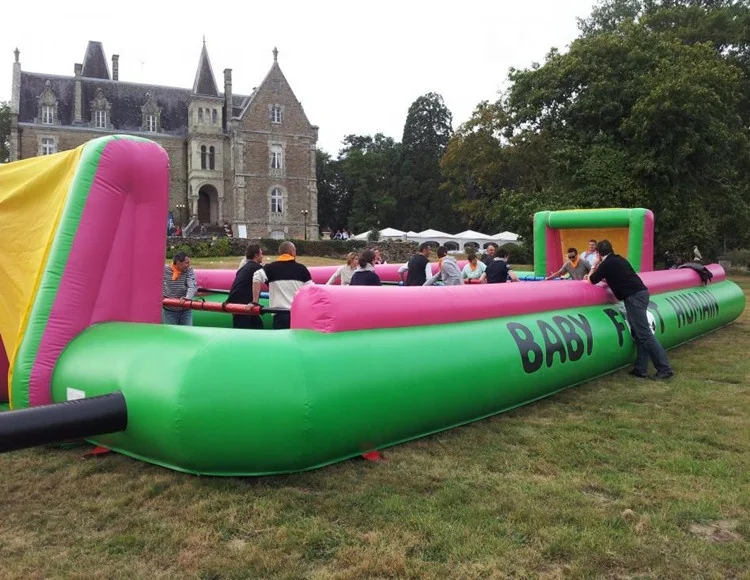 China 2023 New Team Building Quality Baby Foot Human 12 Persons Quality Human Foosball Giant Table Football Pitch China