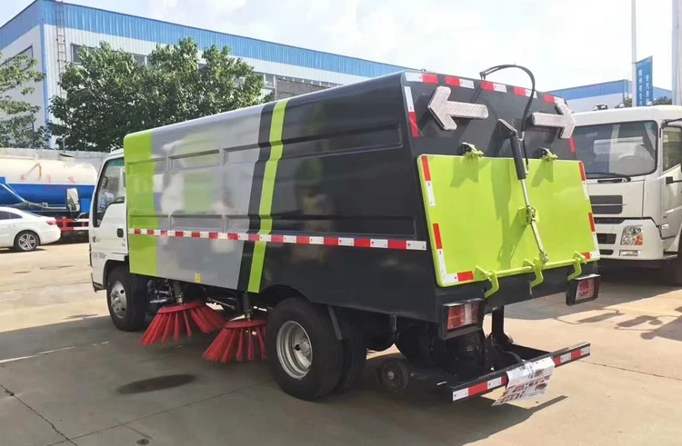 Электрические муниципальные транспортные средства, Вакуумная очистка, 4x2 шасси, 2-осевая уборочная машина Dongfeng