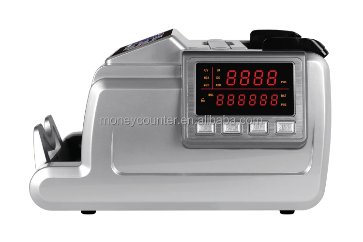 
AL-6900T Dual Display Heavy Duty Bank use Money Discriminator Bill Banknote Cash Counter Currency Counting Machine 