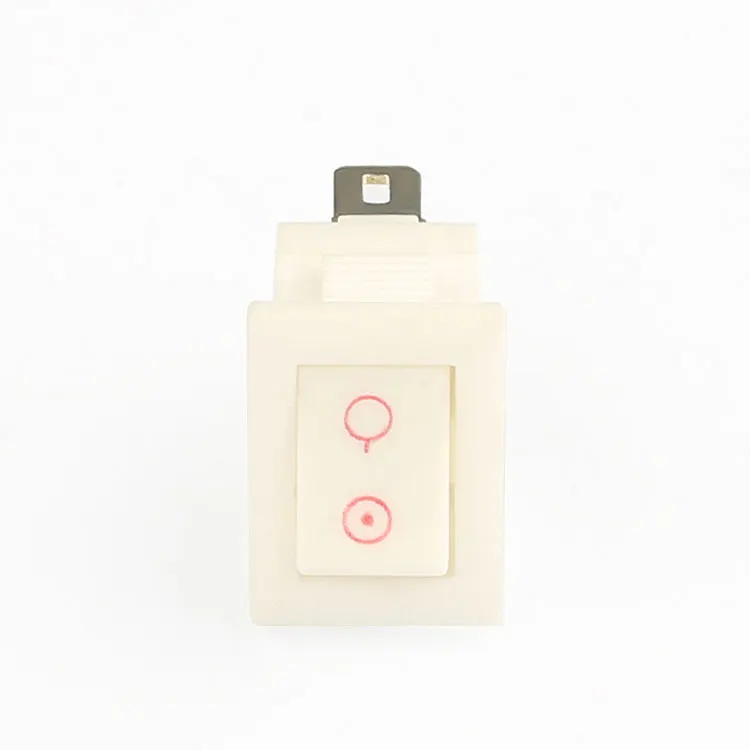 Free Sample 2a 250v CQC T105 2 Pin Small Rocker Switch White Color Spst Rocker Switch