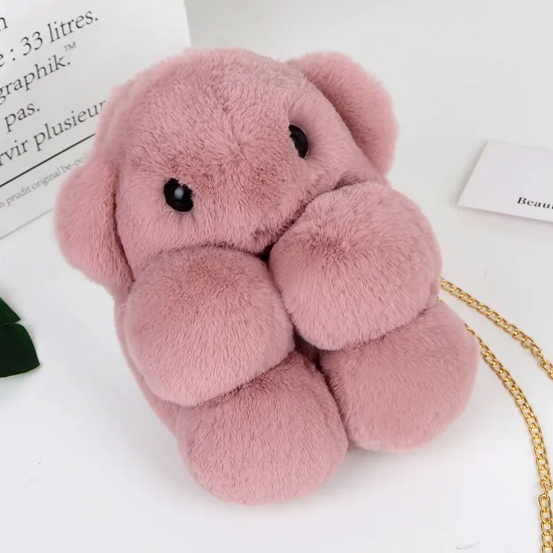 Wholesale Hot sell New design Cute cartoon plush bear bag Girl teddy bear  crossbody bag Fashion bags for women From m.