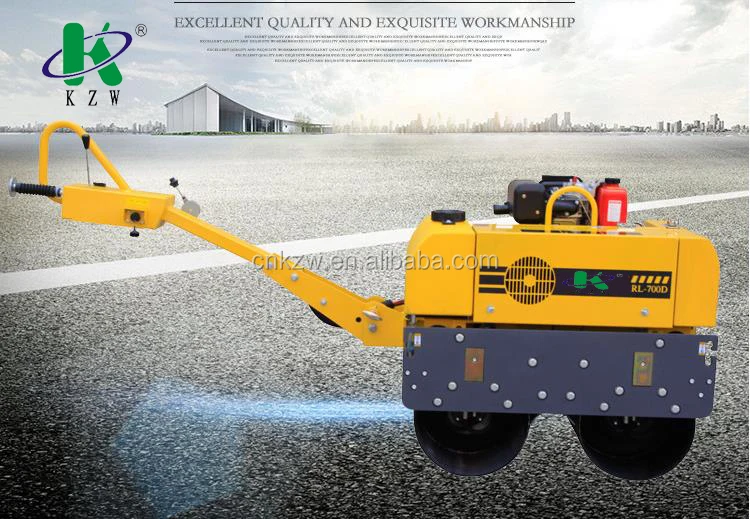 Walk Behind Double Drum Vibration Baby Roller Compactor for Sale