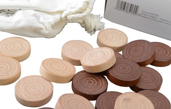 Деревянные шашки доска для дам игральные части естественный и коричневый