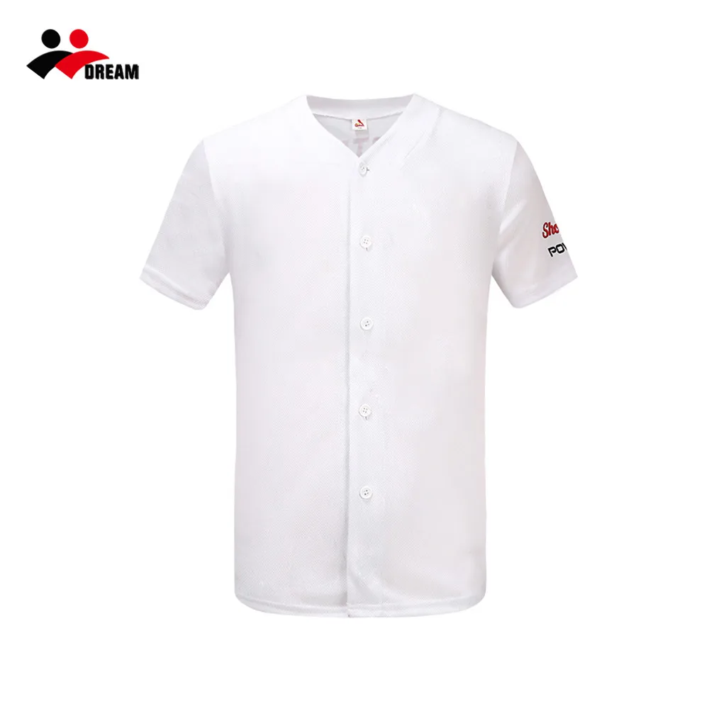 Source Mesh Full Button Piped Baseball Jersey White Plain Baseball Jersey  Wholesale Blank Baseball Jersey OEM on m.