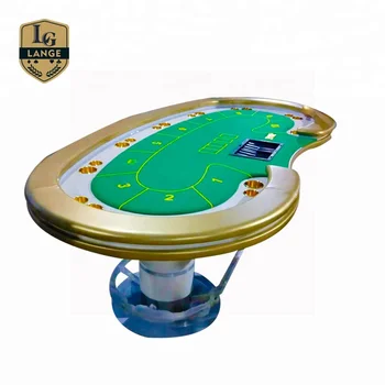 カジノラグジュアリーテキサスホールデムテーブルUSBチャージライト