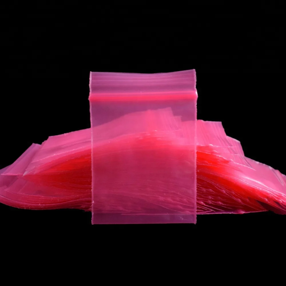 Электронные антистатические розовые синие полиэтиленовые пластиковые повторно закрывающиеся пакеты на молнии