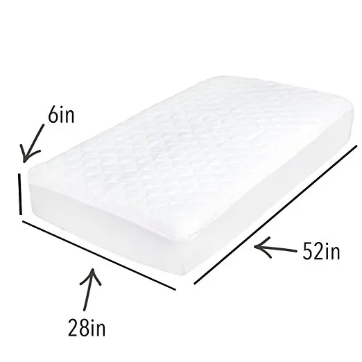 Baby Pongee Fabric Bedspread Waterproof Mattress Cover Crib Cot ...