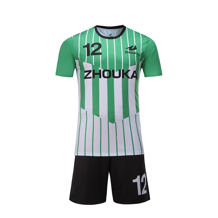 Source Nuevo diseño de la camisa verde corto negro de fútbol para equipo club on m.alibaba.com
