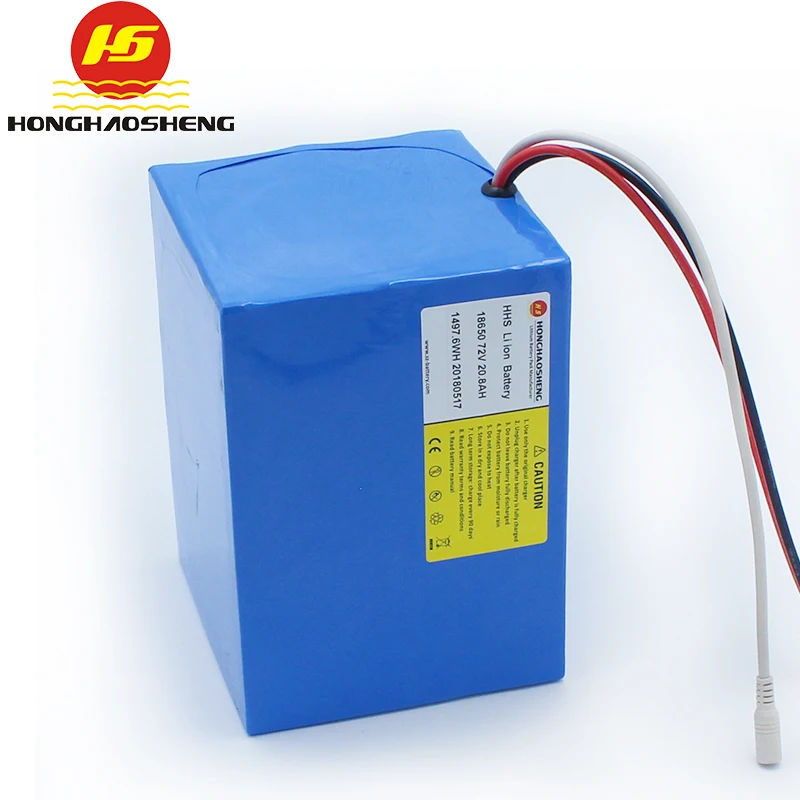 Professional Production 72volt 20ah li ion Battery Pack lifepo4 rechargeable 72v lithium battery