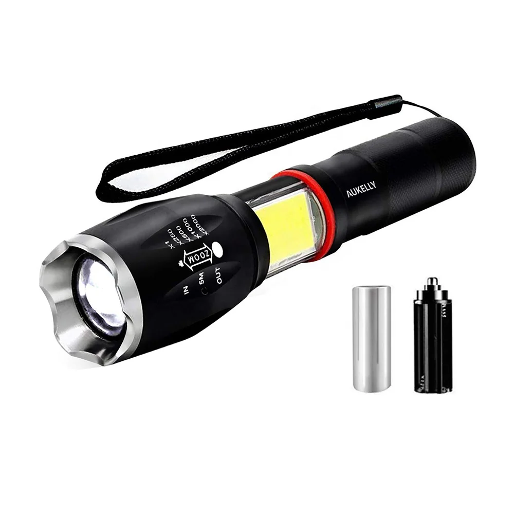 cree xml t6 led 1000 lumen rechargeable tactical flashlight XML-T6 Ultra Powerful Military Flashlight usable for cycling or hiking and 5 Modes In outdoor activities with red light 1000 Lumen Rechargeable Led Flashlight