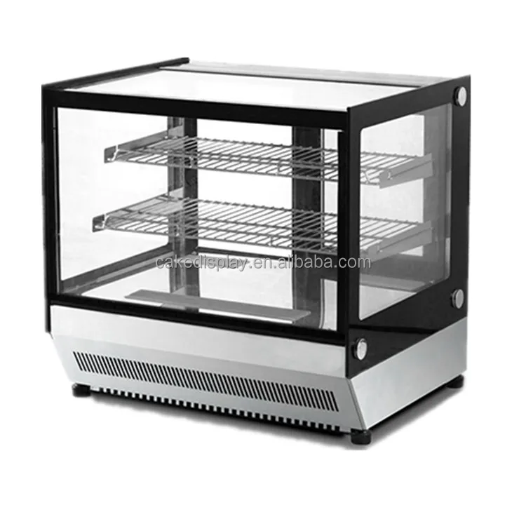 Small Marble Table Top Cake Showcase Fridge Cooler