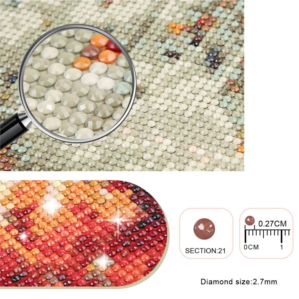 Kit Broderie Diamant 46 Pièces – Boîte De Rangement, Stylo Rapide, Colle, Outils Complets DIY