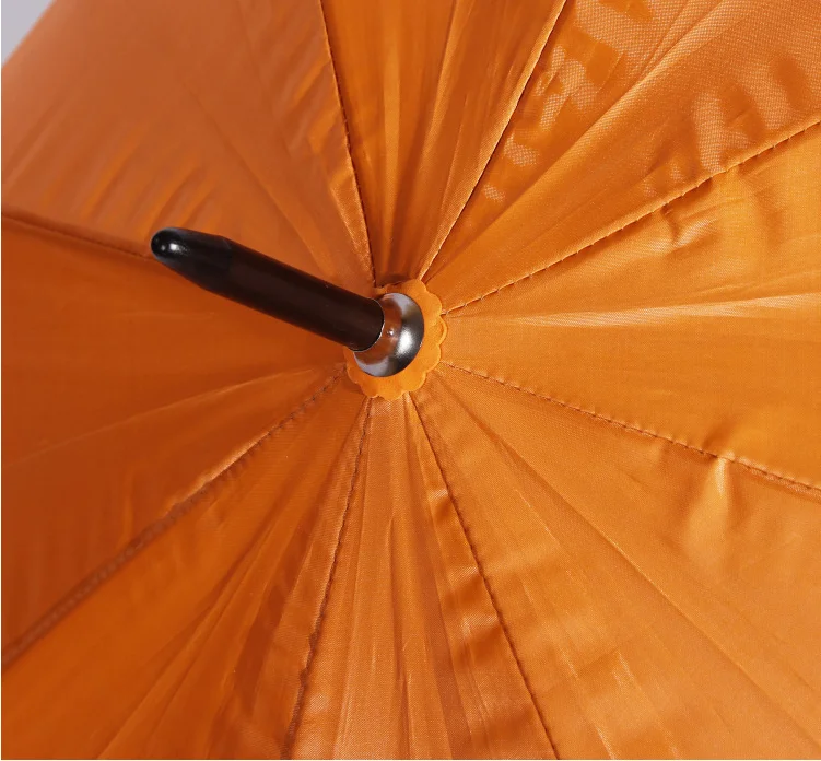 27" Orange Color with Silver Backing UV protection for Thailand Market Golf Umbrella with Ads Printing