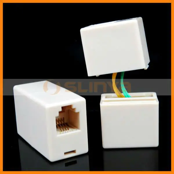 RJ11 RJ12 RJ25 Phone Line Cable Coupler to Female Connector 6P6C Adapters 