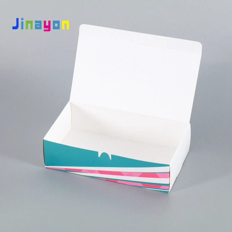 Fábrica Jinayon: caja blanca corrugada estampada en relieve y con laminado brillante, personalizada al por mayor para el embalaje de donuts y pasteles, desechable