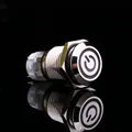 A24 White Light Hot Car Auto Metal LED Power Push Button Switch Latching Type On off