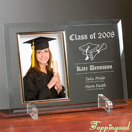 Папа и дочь фоторамка из стекла для подарка на День отца