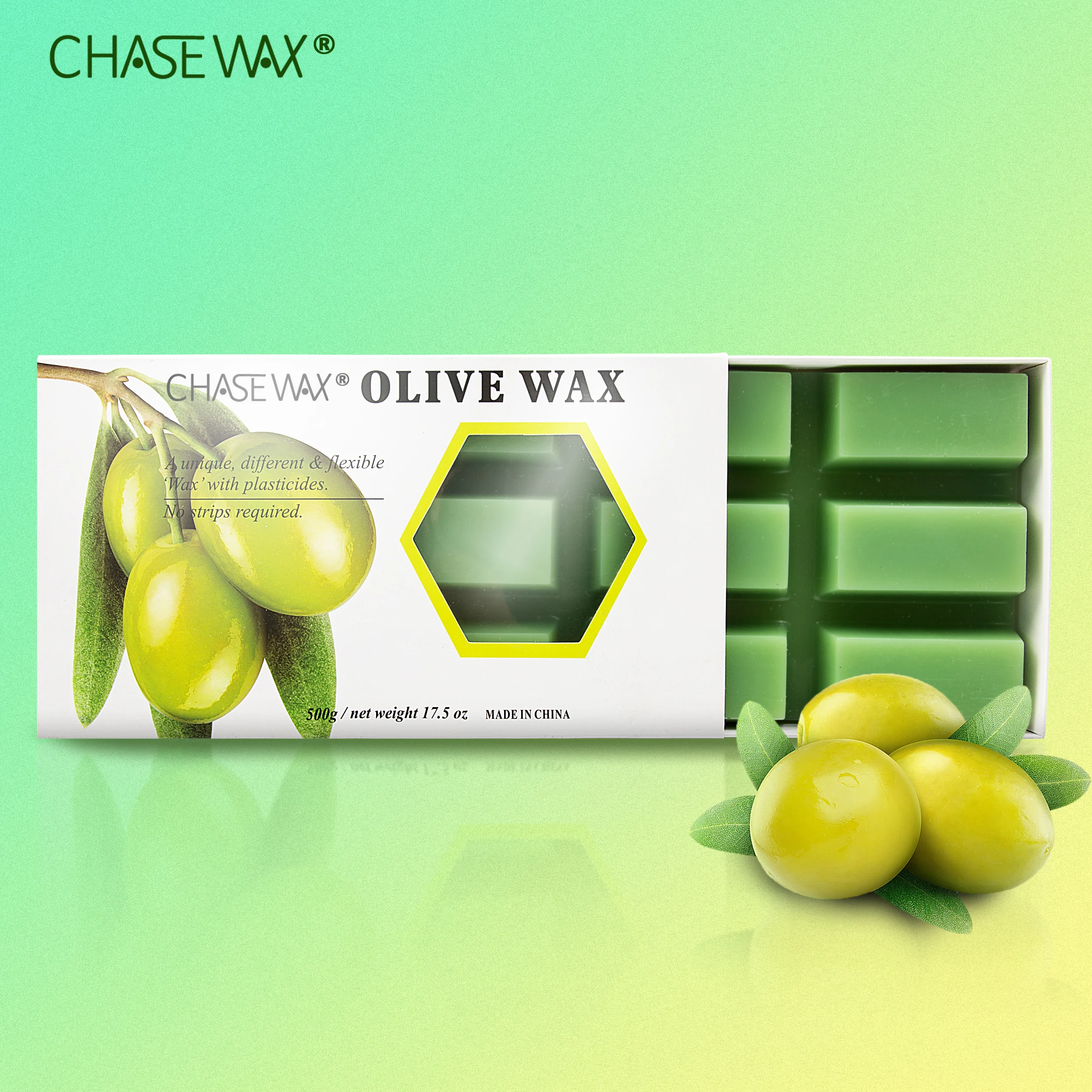 Painless Olive Hair Removal Hard Wax Block Depilatory Wax for Body Hair  Removal