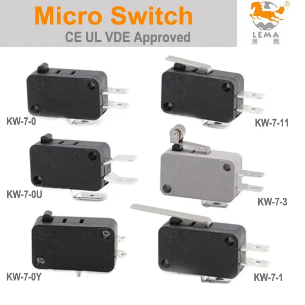 Compre Micro Interruptor Legion Con Voltaje De 250v Ca Y Vida útil  Eléctrica De 100.000 Ciclos y Microinterruptor de China