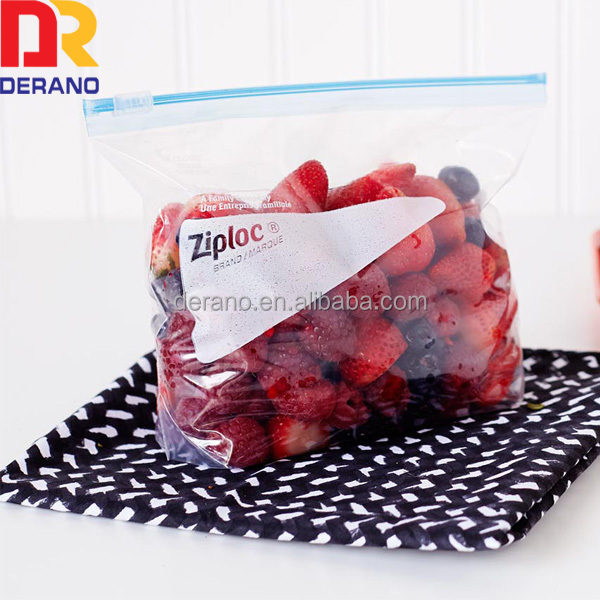 Индивидуальный многоразовый пакет для хранения фруктов LDPE Zip Slider/пластиковый пакет на молнии
